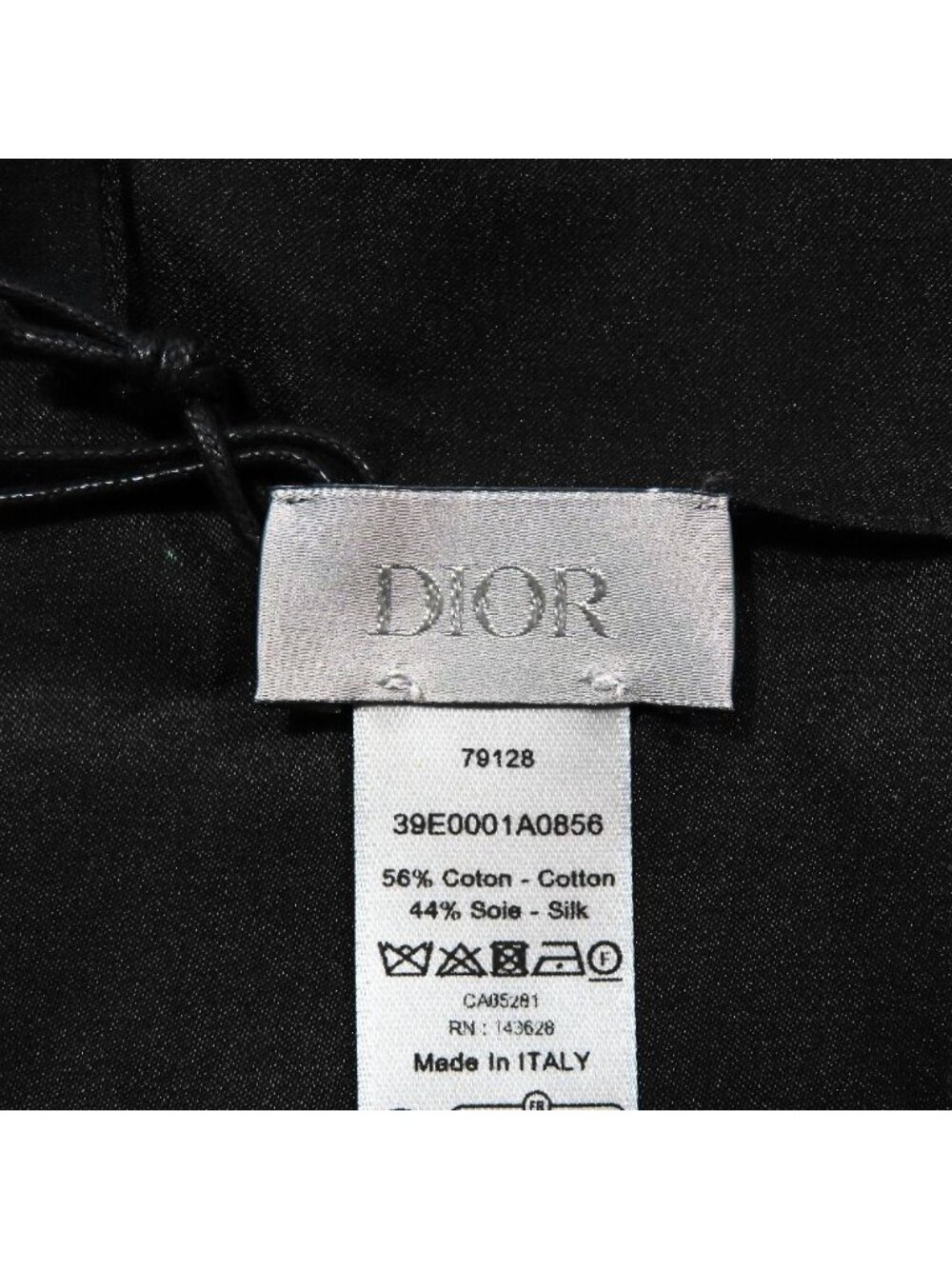 Dior Large Shawl Paint All Pattern Cotton Blend Black Green Scarf - Picture 4 of 6